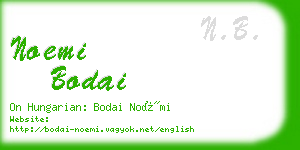 noemi bodai business card